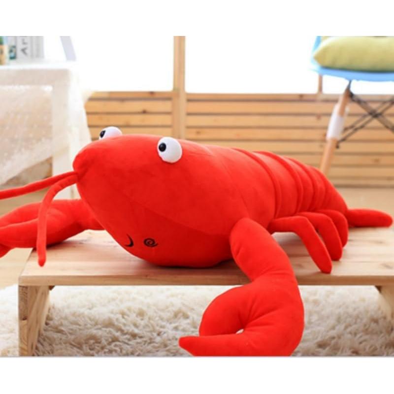 Almohada de Langosta de Peluche XIZHI 53.5 cm Roja