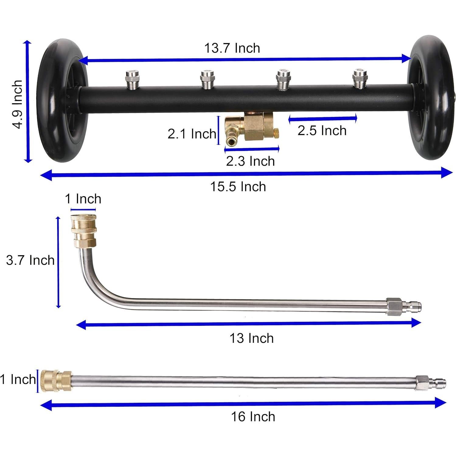 Limpiador de Chasis Tool Daily 16" para Lavadora de Presión