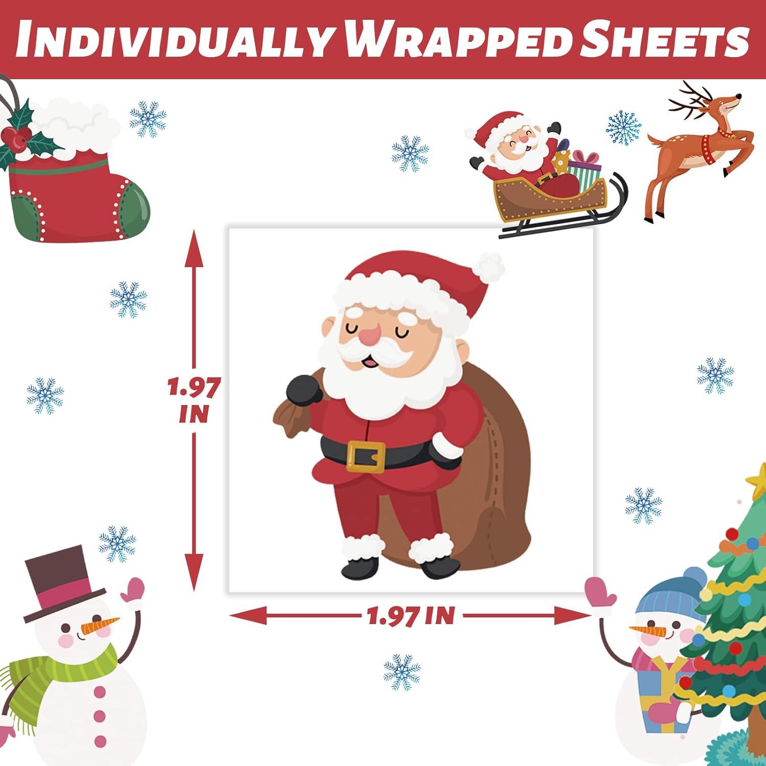 Tatuajes Temporales de Navidad Winthrop 240 Pcs para Niños