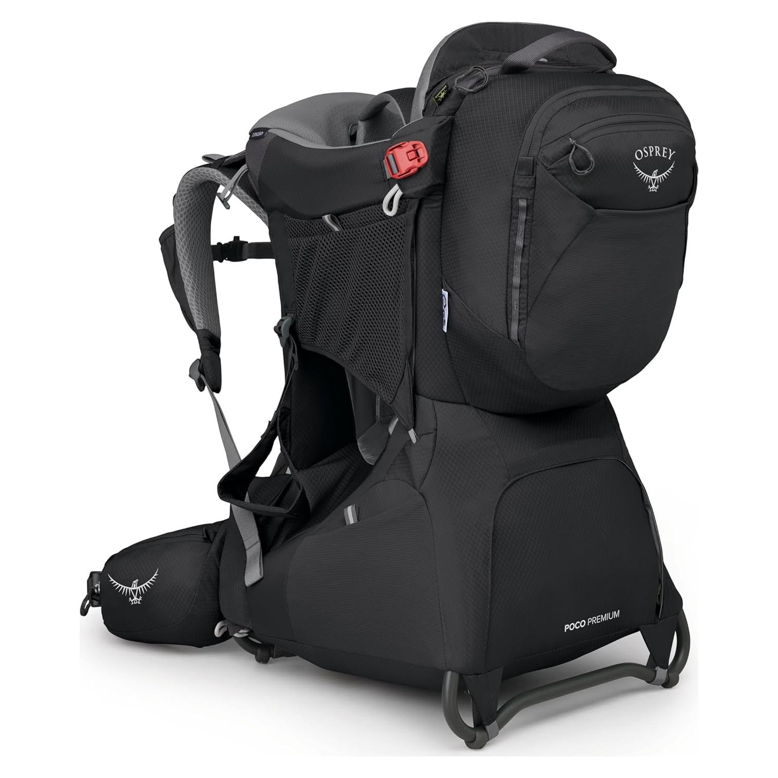 Mochila Portabebés Osprey Poco Premium para Senderismo - Negro