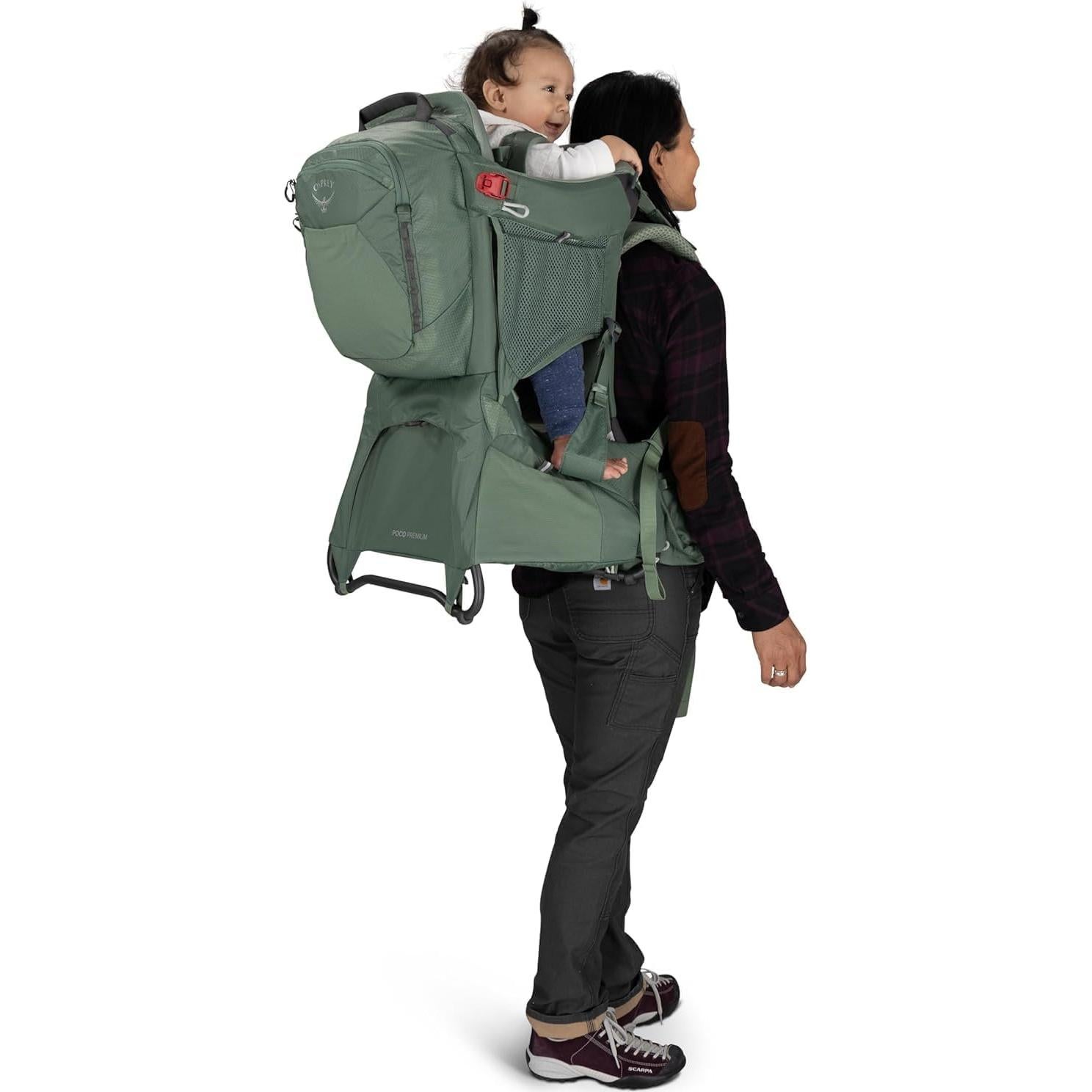 Mochila Portabebés Osprey Poco Premium para Senderismo - Negro