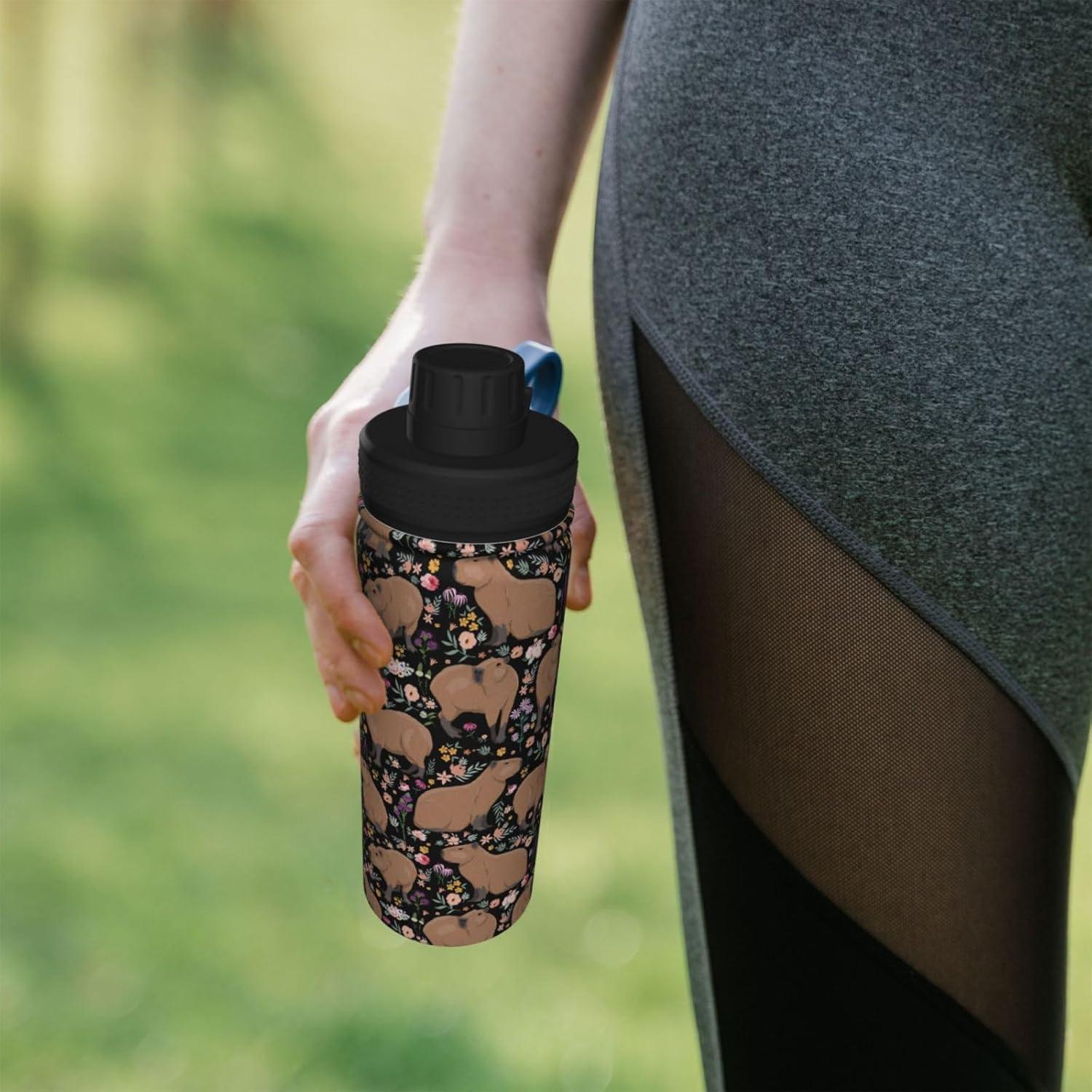 Taza de Capibara Yossyaog 1L Acero Inoxidable Aislada