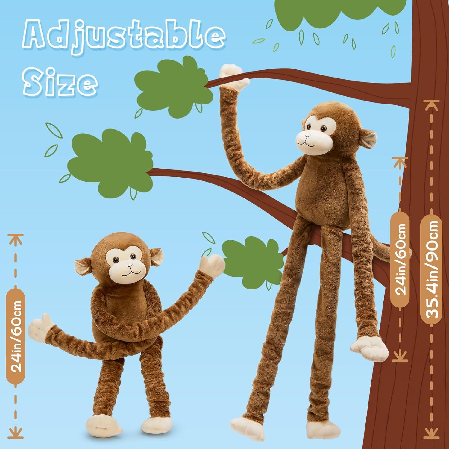 Mono de Peluche Estirable MorisMos 60-90 cm con Calor