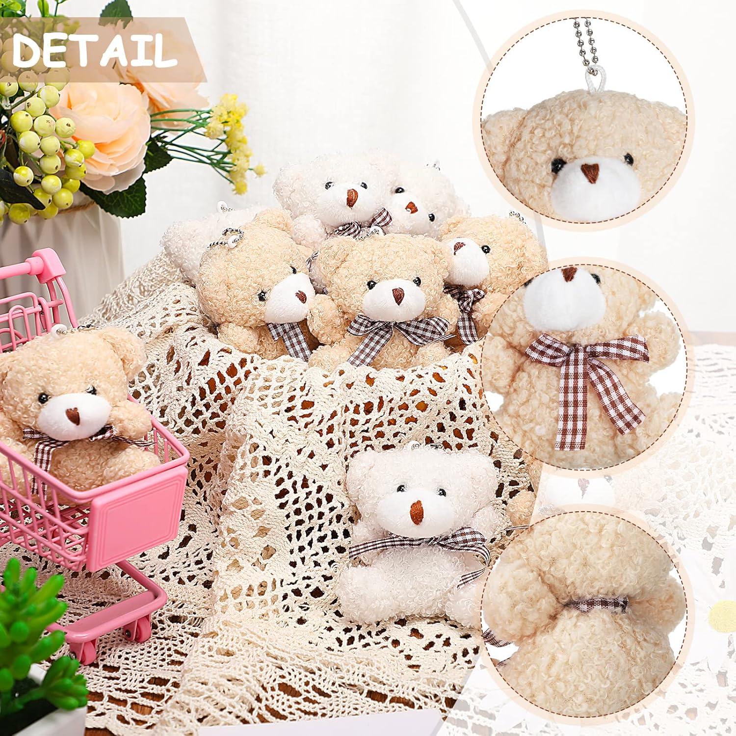 Muñecas de Peluche Mini Zomiboo 12 Pcs 10 cm Oso Albaricoque