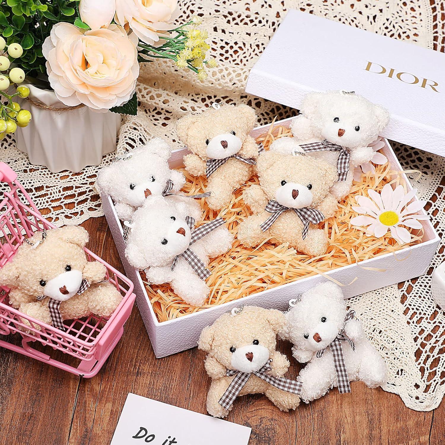 Muñecas de Peluche Mini Zomiboo 12 Pcs 10 cm Oso Albaricoque