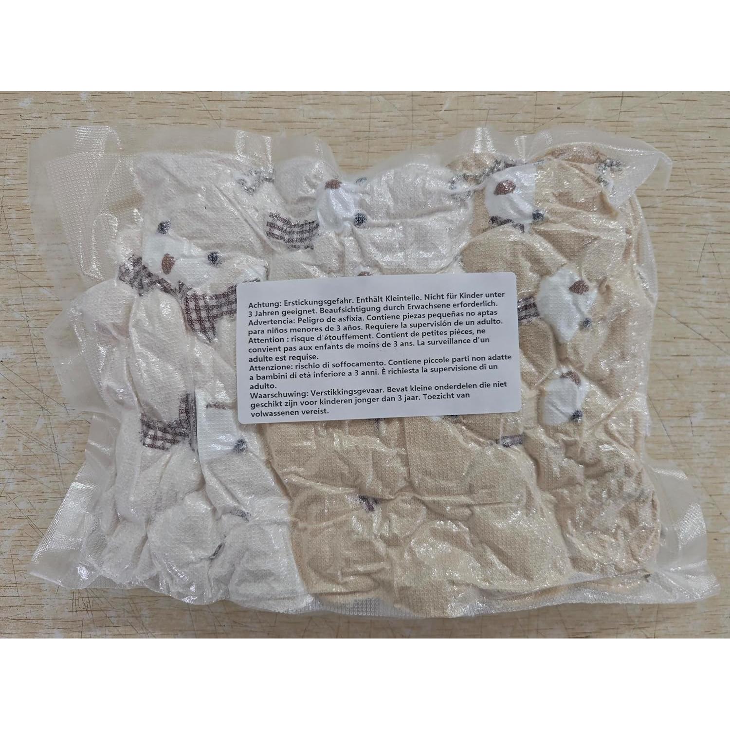 Muñecas de Peluche Mini Zomiboo 12 Pcs 10 cm Oso Albaricoque