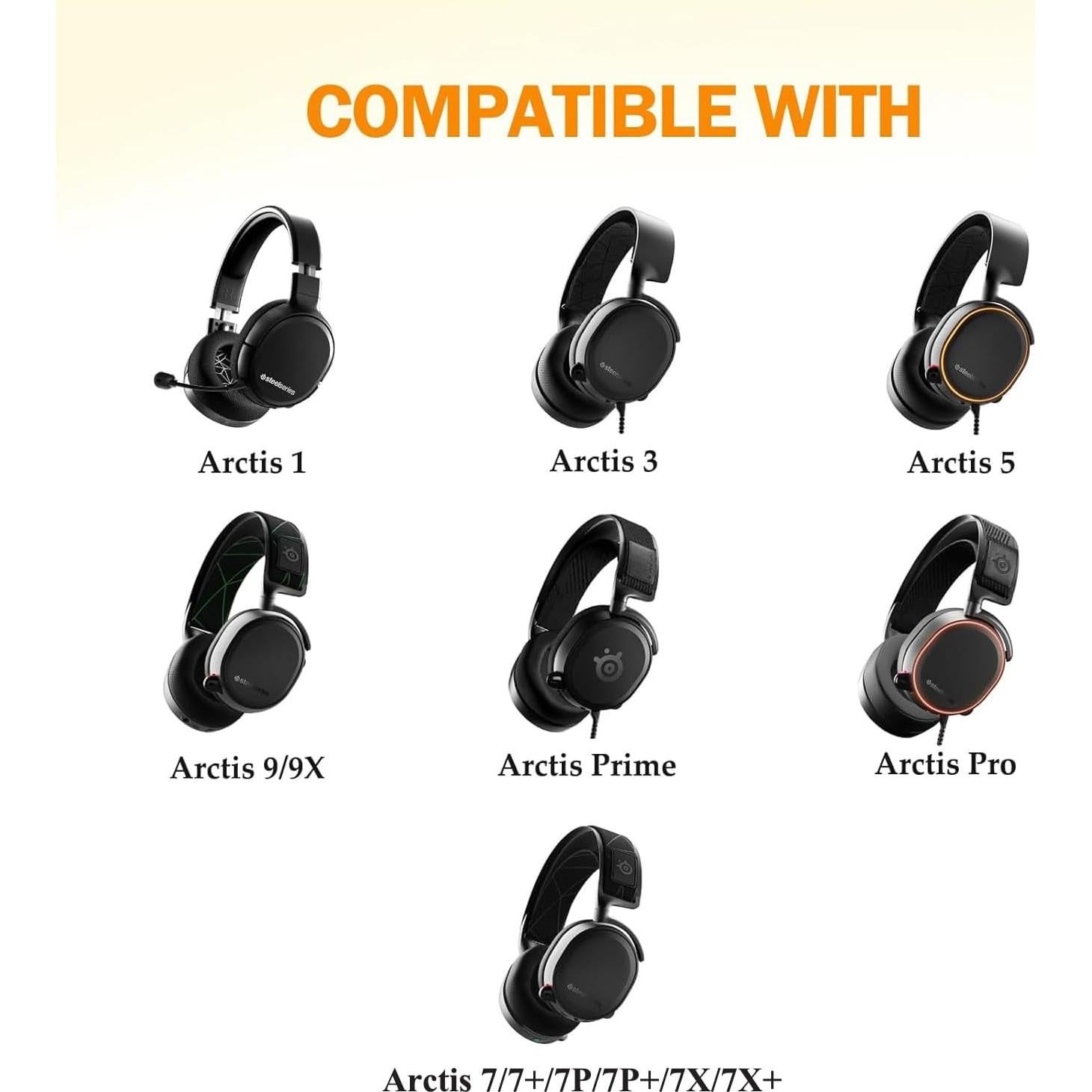 Almohadillas de Gel Refrigerante Fadmew para Auriculares SteelSeries