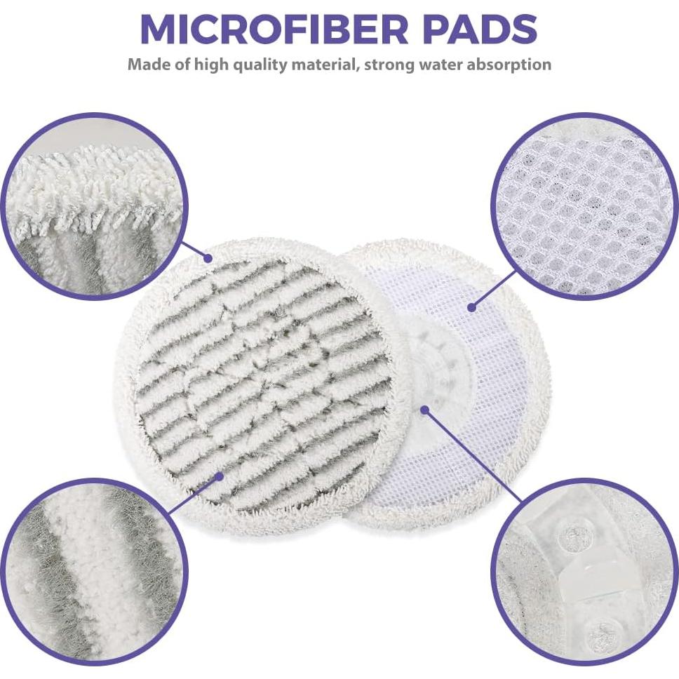 Paños de Reemplazo KVLZ para Mopas de Vapor Shark S7000 - 10 Unidades