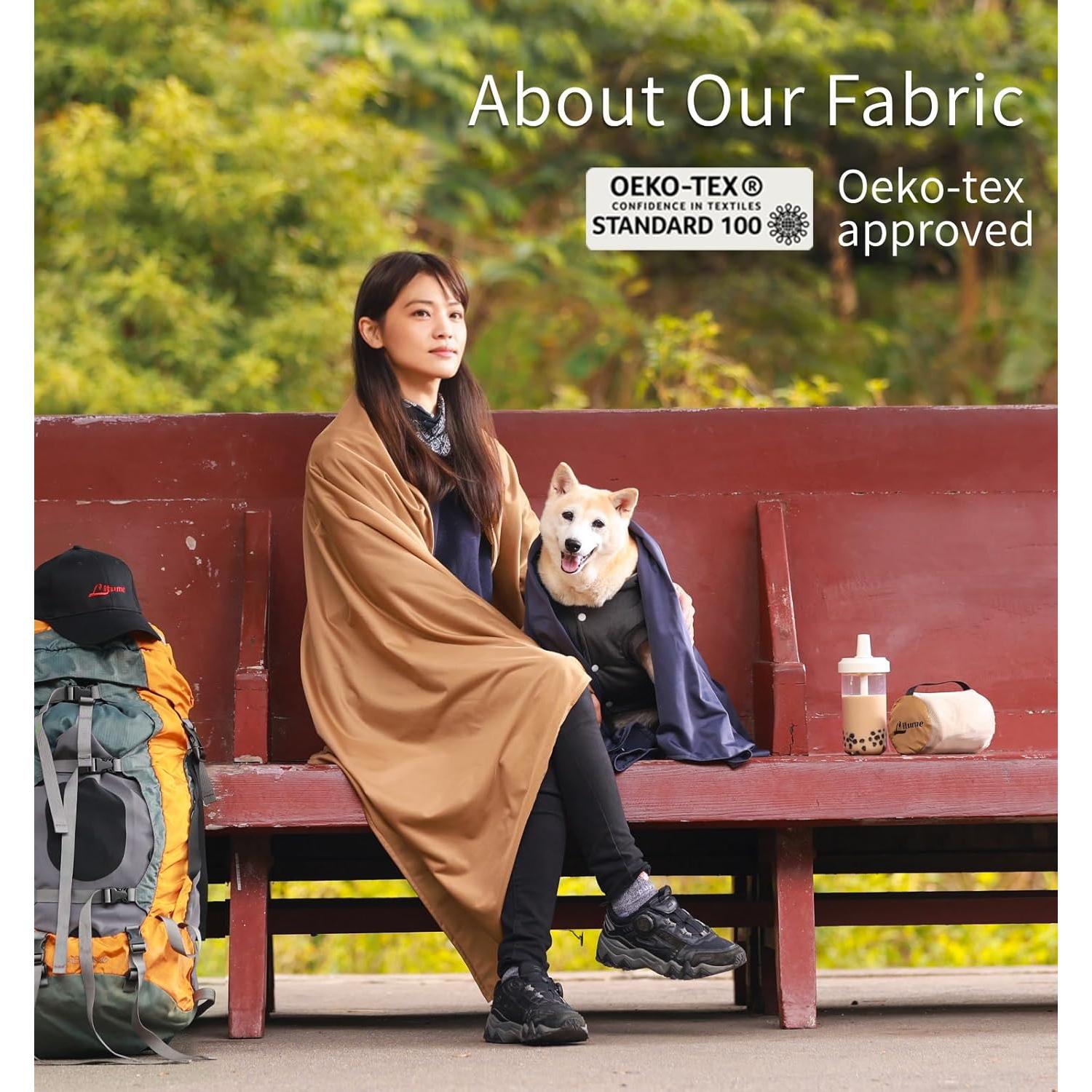 Manta de Viaje Litume Terciopelo 67x48 cm Transpirable