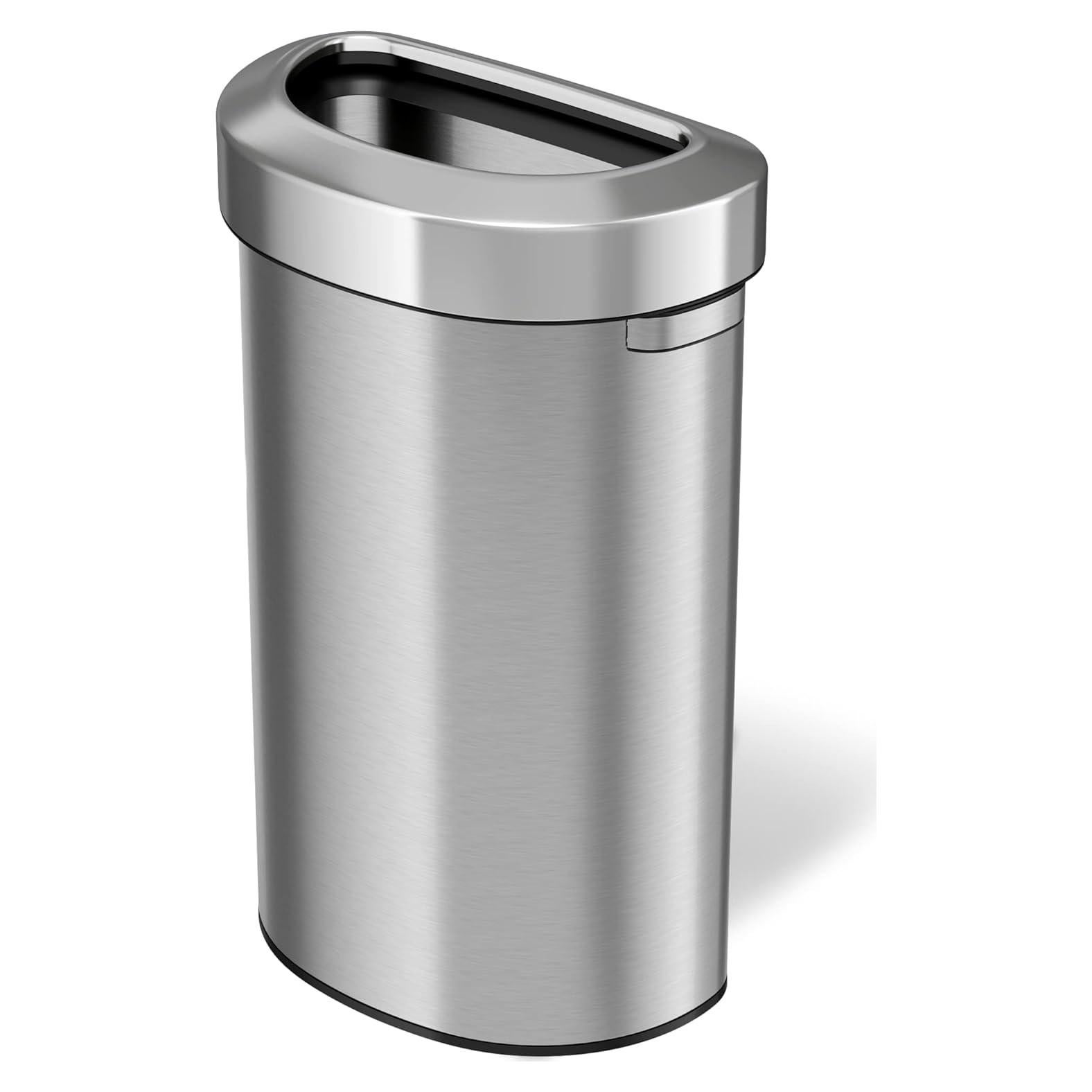 Bote de Basura iTouchless 87L Acero Inoxidable Tapa Abierta