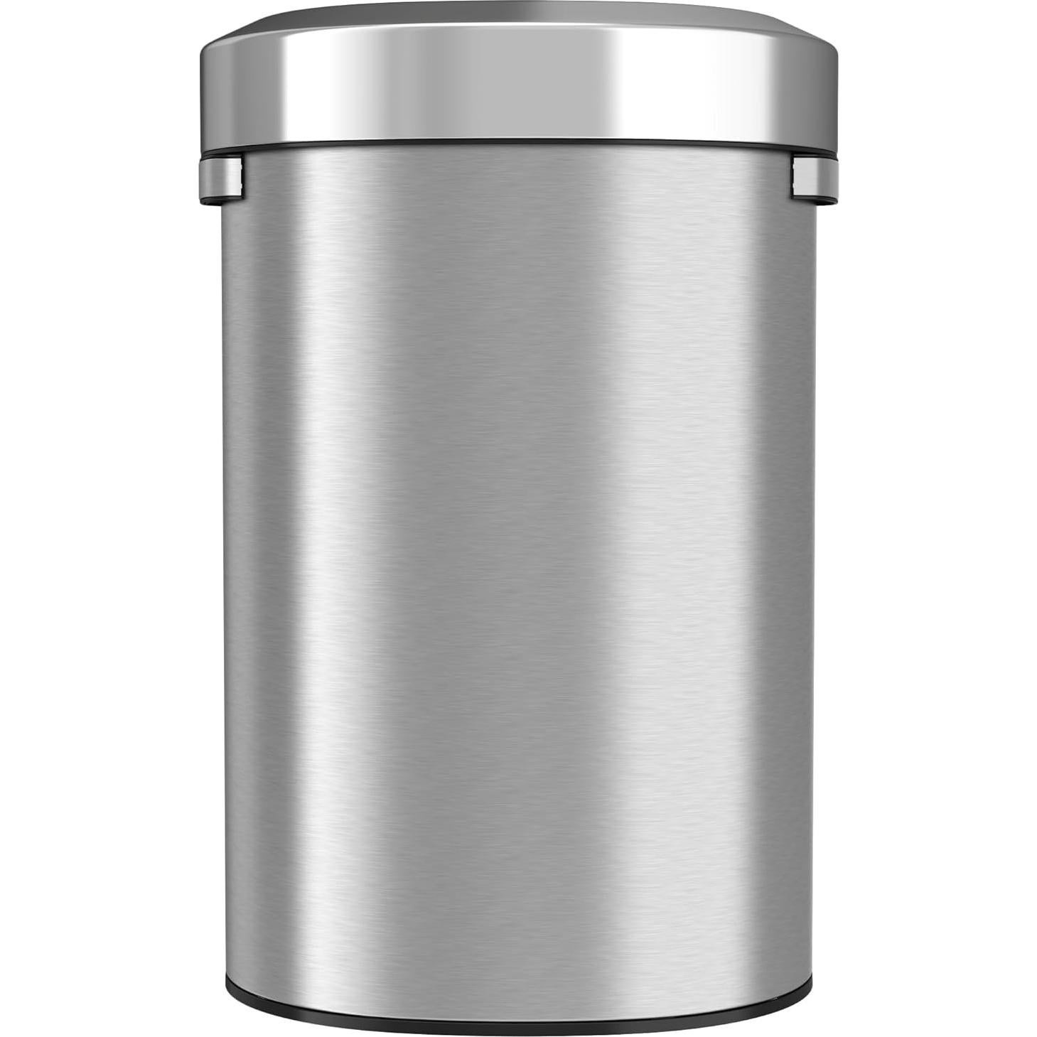Bote de Basura iTouchless 87L Acero Inoxidable Tapa Abierta
