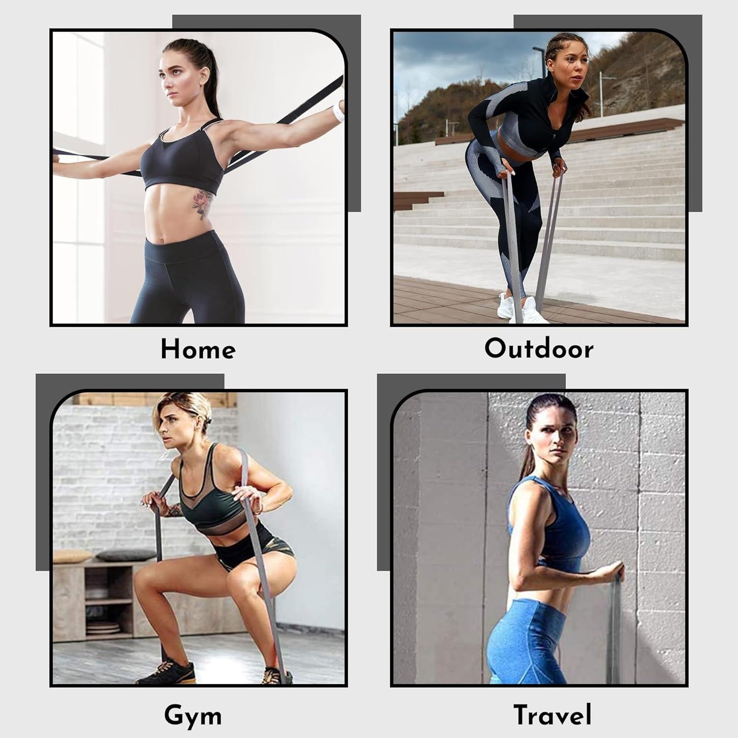 Bandas de Resistencia Bear Grips - Ejercicio Glúteos y Piernas