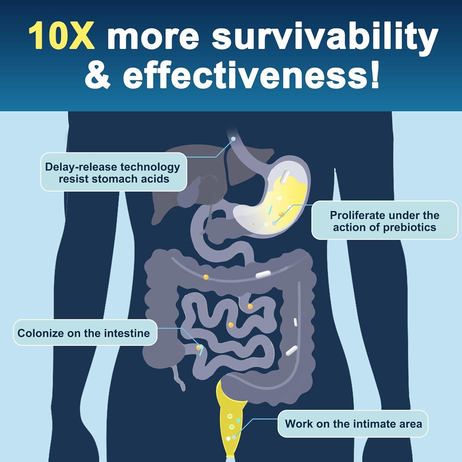 Probioticos Masculinos DRFOSTER 120 Mil Millones 90 Cápsulas