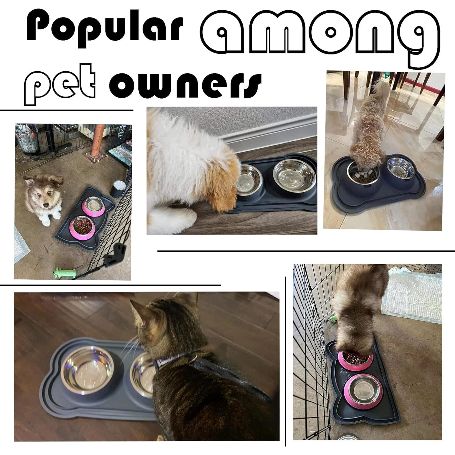 Juego de Platos Antideslizantes JOJOPEPE Acero Inoxidable 50cm