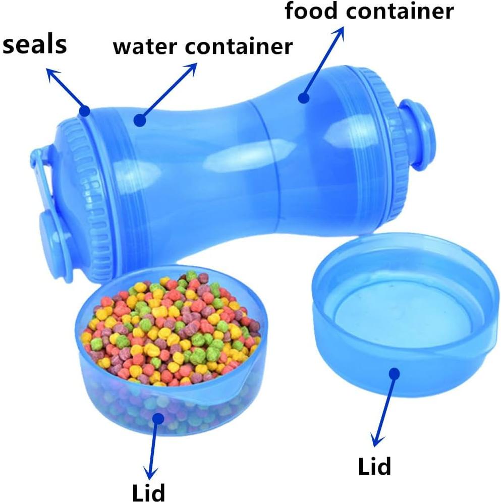 Botella de Agua para Perros Trssorm 330ml Azul a Prueba de Fugas