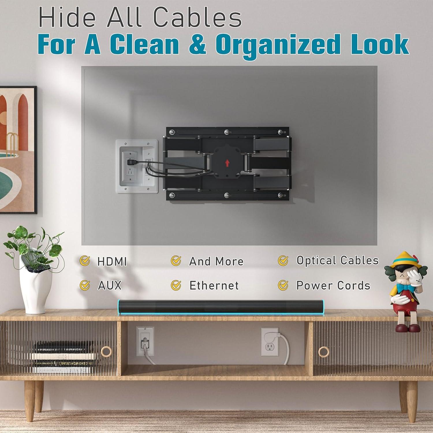 Ocultador de Cables PRLF 2 Salidas CA con Sierra para Yeso