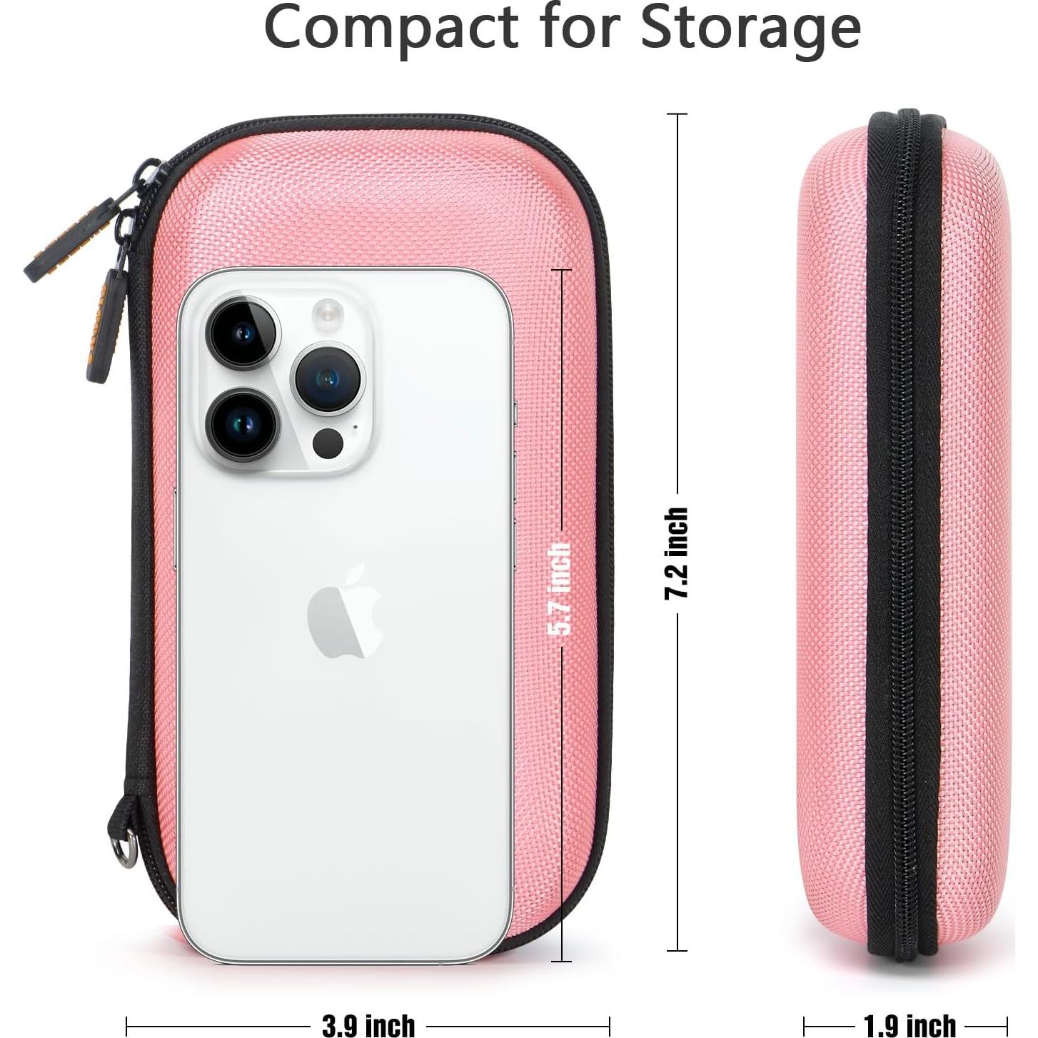 Estuche Organizador Electrónico GLCON Rosa - Duro y Compacto