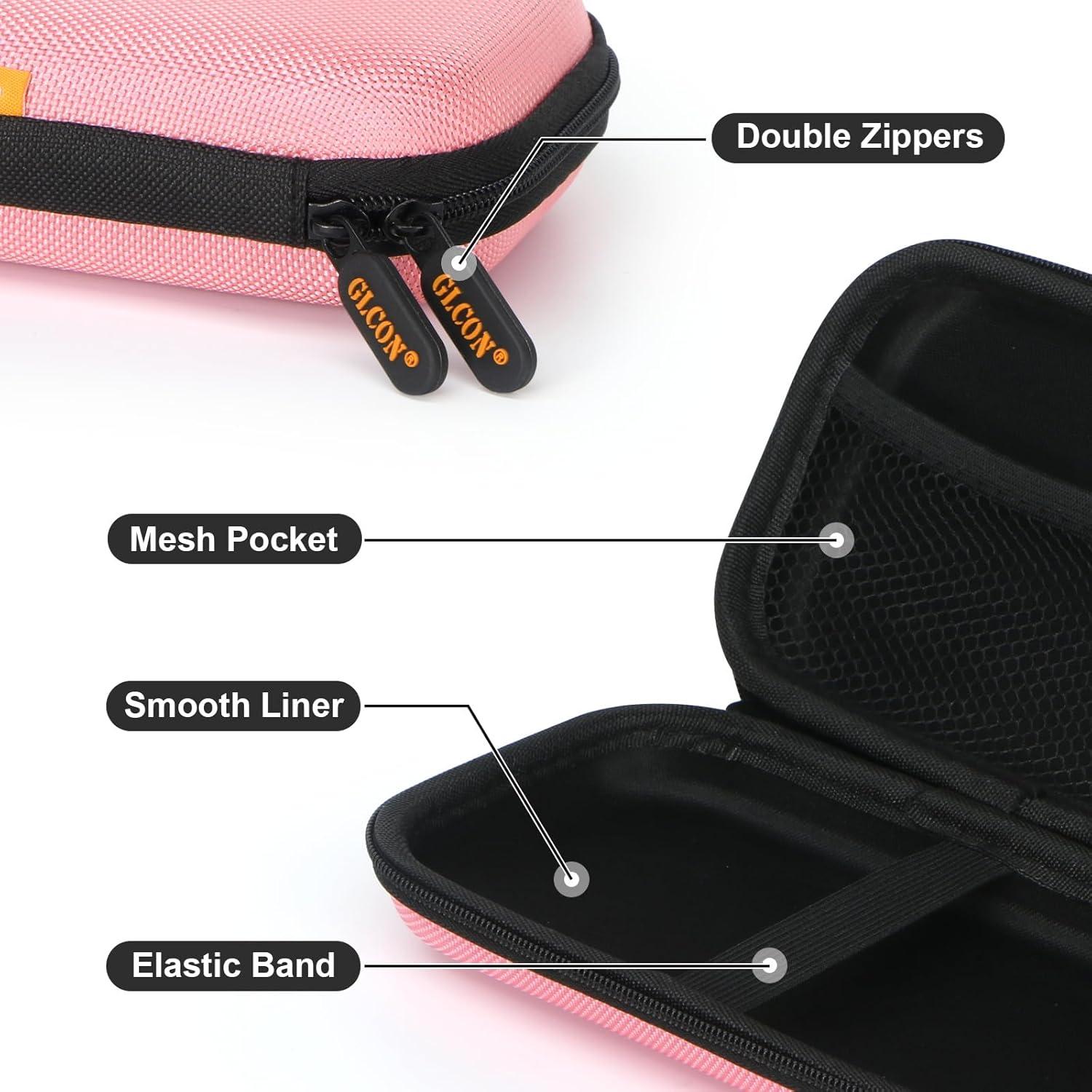 Estuche Organizador Electrónico GLCON Rosa - Duro y Compacto