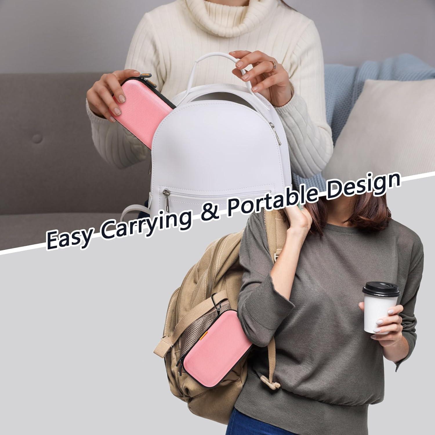 Estuche Organizador Electrónico GLCON Rosa - Duro y Compacto