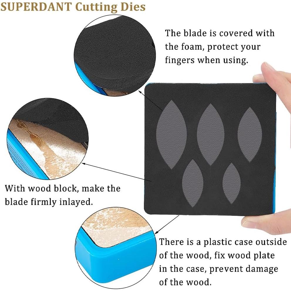 Troqueles de Corte de Cuero SUPERDANT 5 Tamaños para DIY