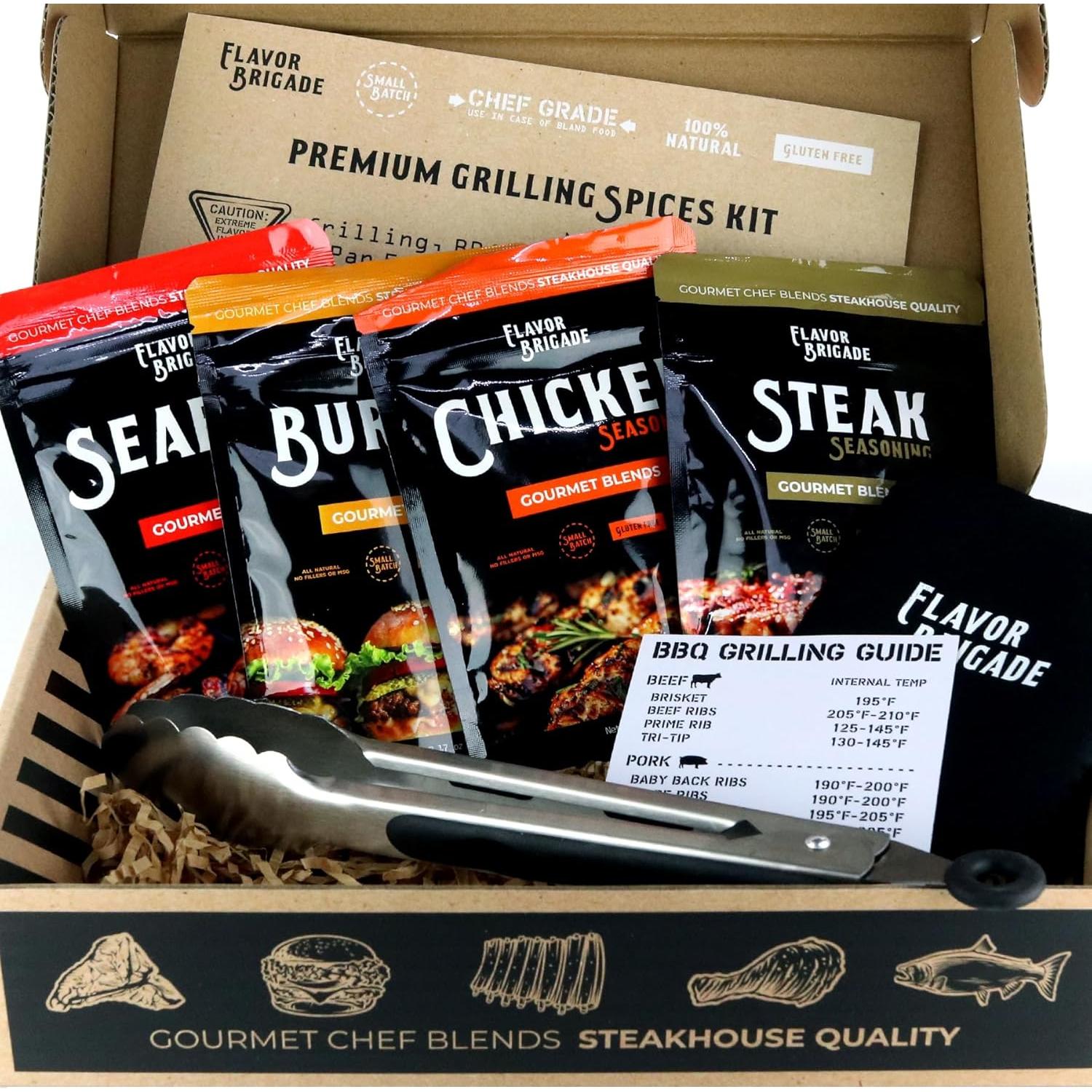 Conjunto de Especias Gourmet para Parrilla Flavor Brigade - 4 Mezclas