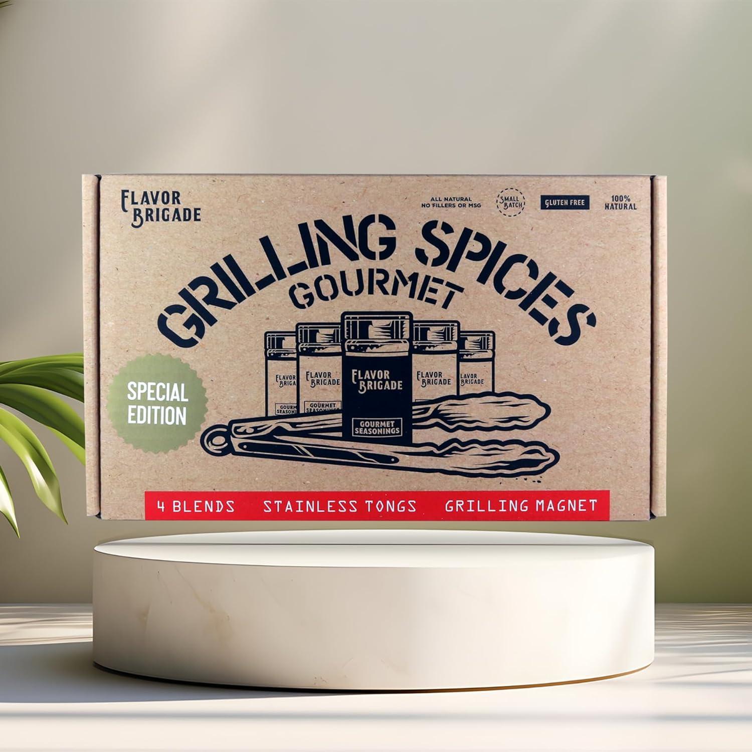 Conjunto de Especias Gourmet para Parrilla Flavor Brigade - 4 Mezclas