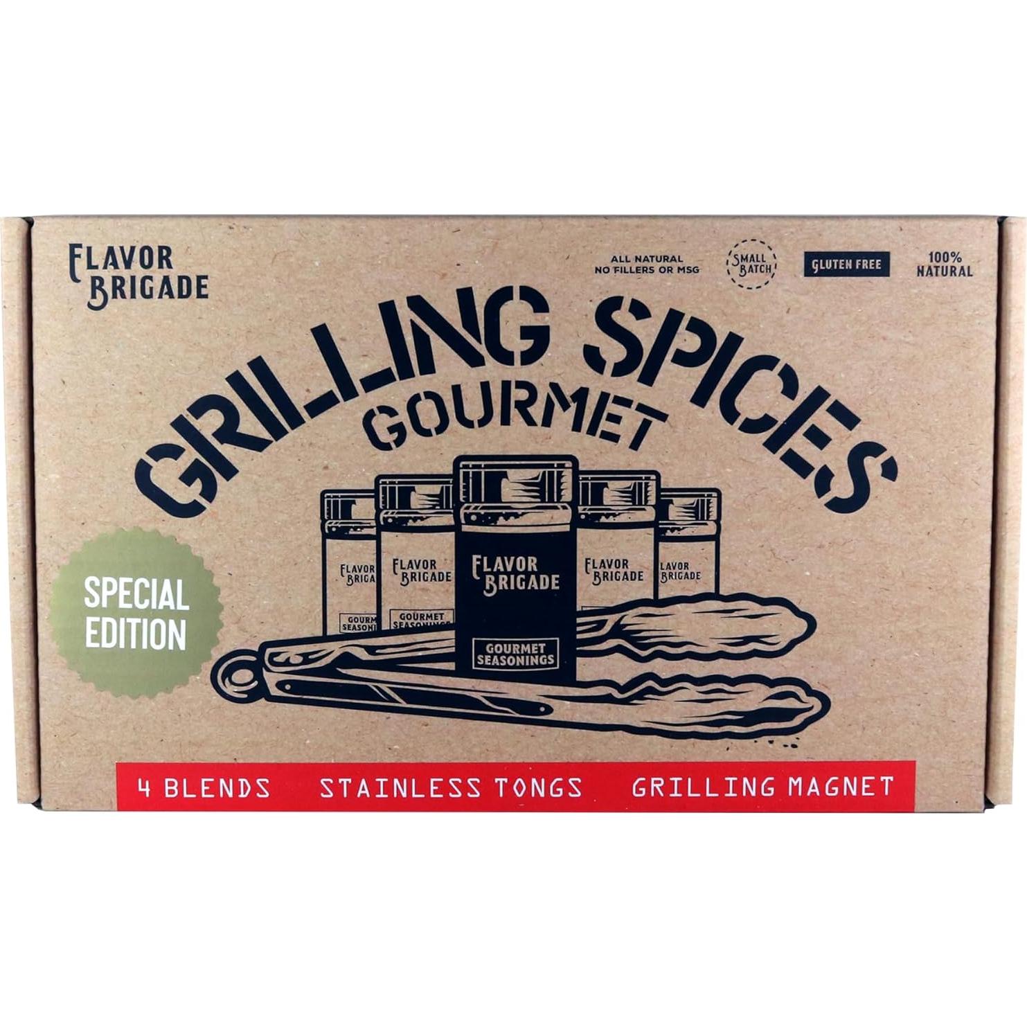 Conjunto de Especias Gourmet para Parrilla Flavor Brigade - 4 Mezclas