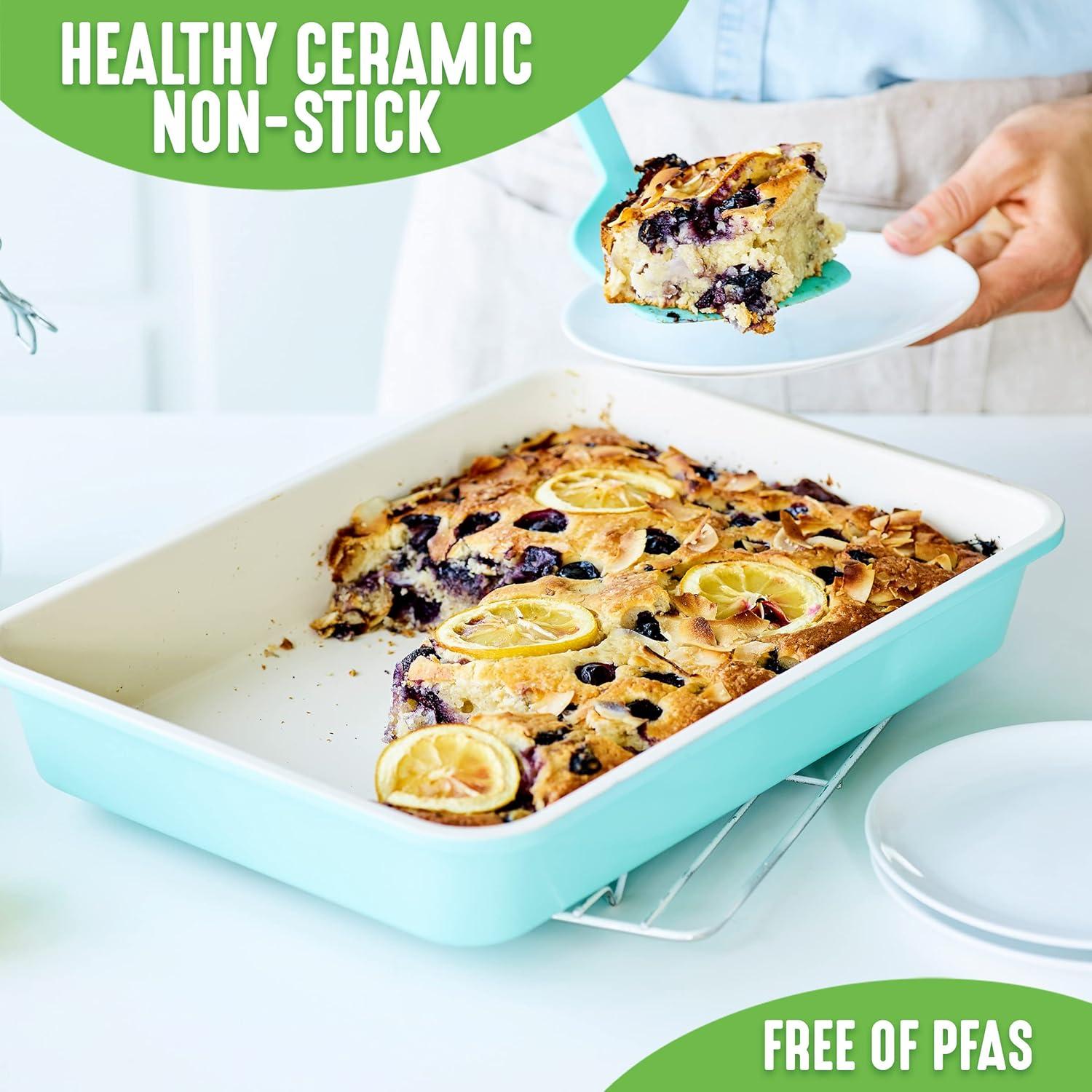 Juego de Utensilios de Horno GreenLife 4 Piezas Cerámica Antiadherente