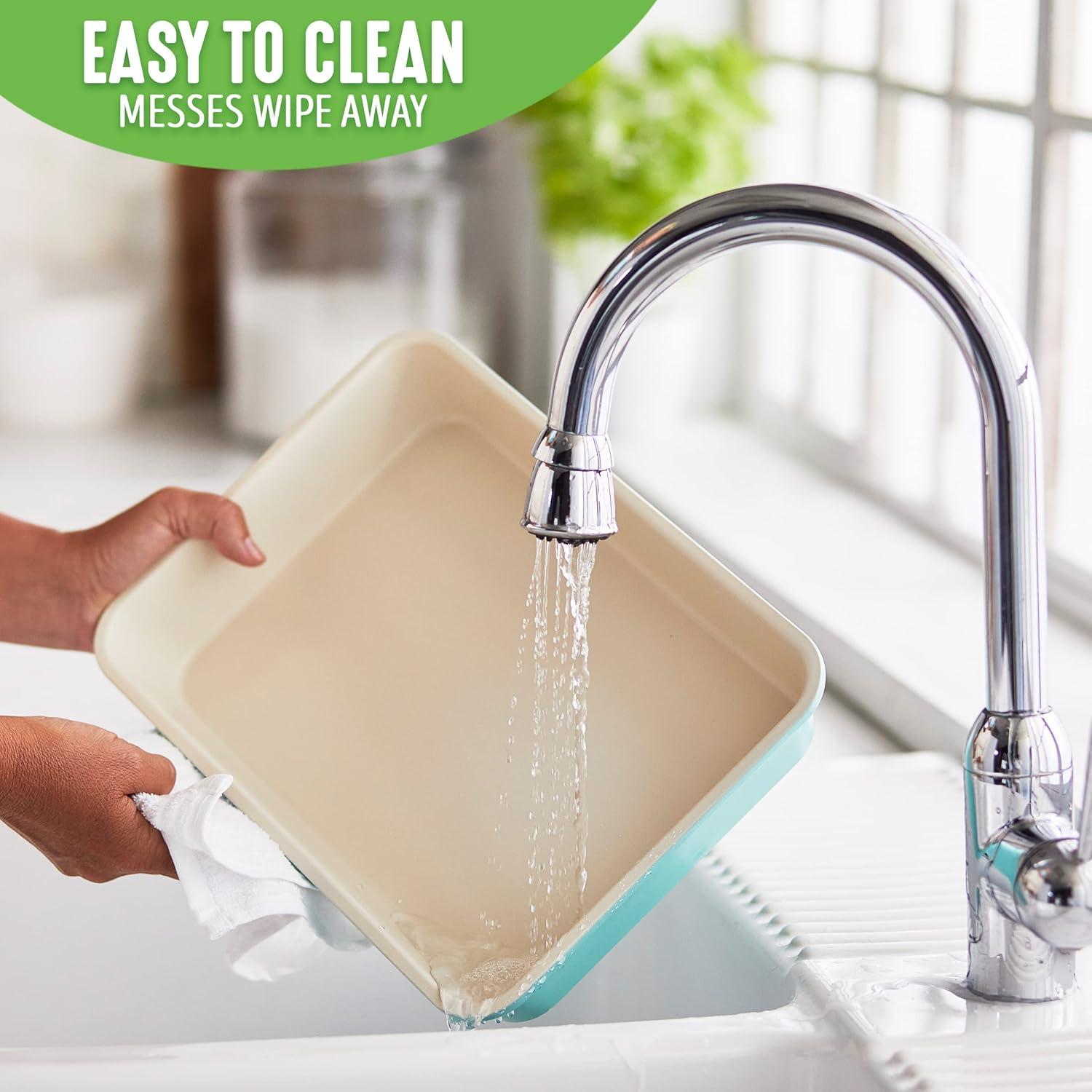 Juego de Utensilios de Horno GreenLife 4 Piezas Cerámica Antiadherente