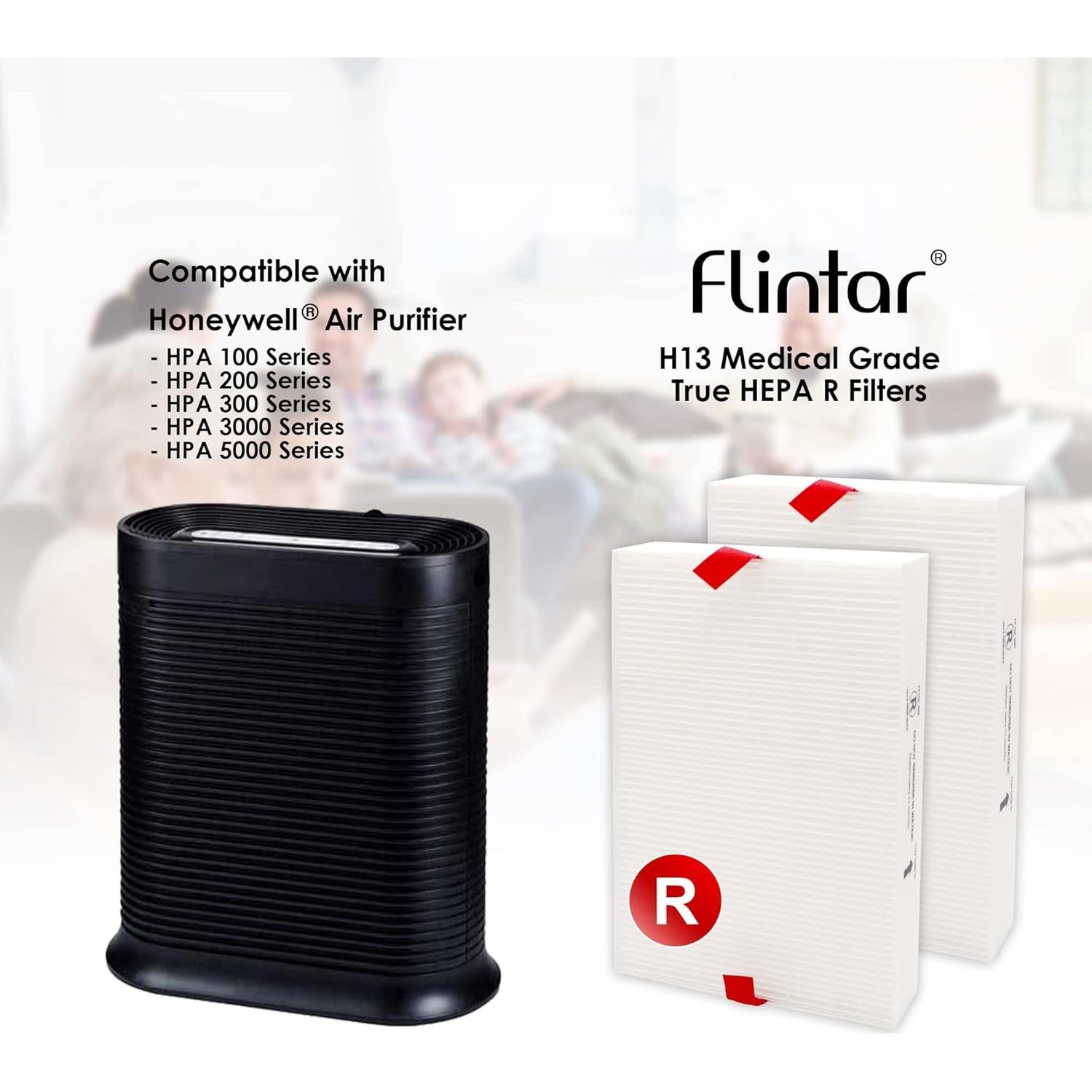 Filtro de Reemplazo Flintar R H13 para Purificadores Honeywell