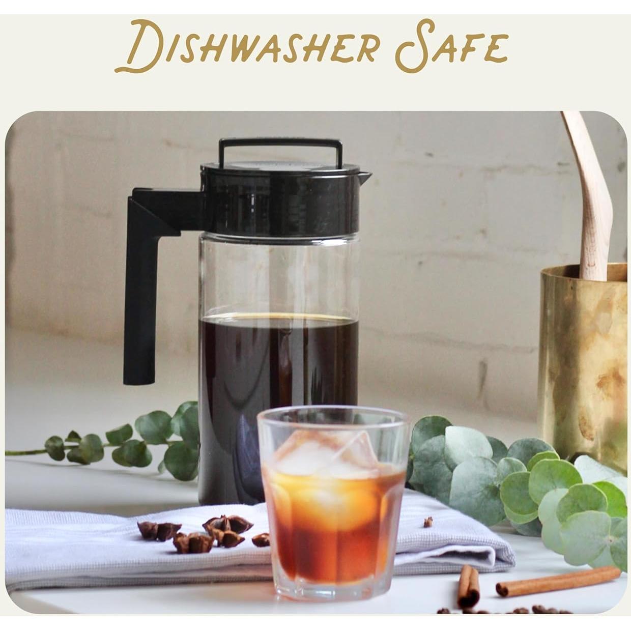 Cafetera de Frío Takeya 1 Cuartillo Negra - Tritan Libre de BPA