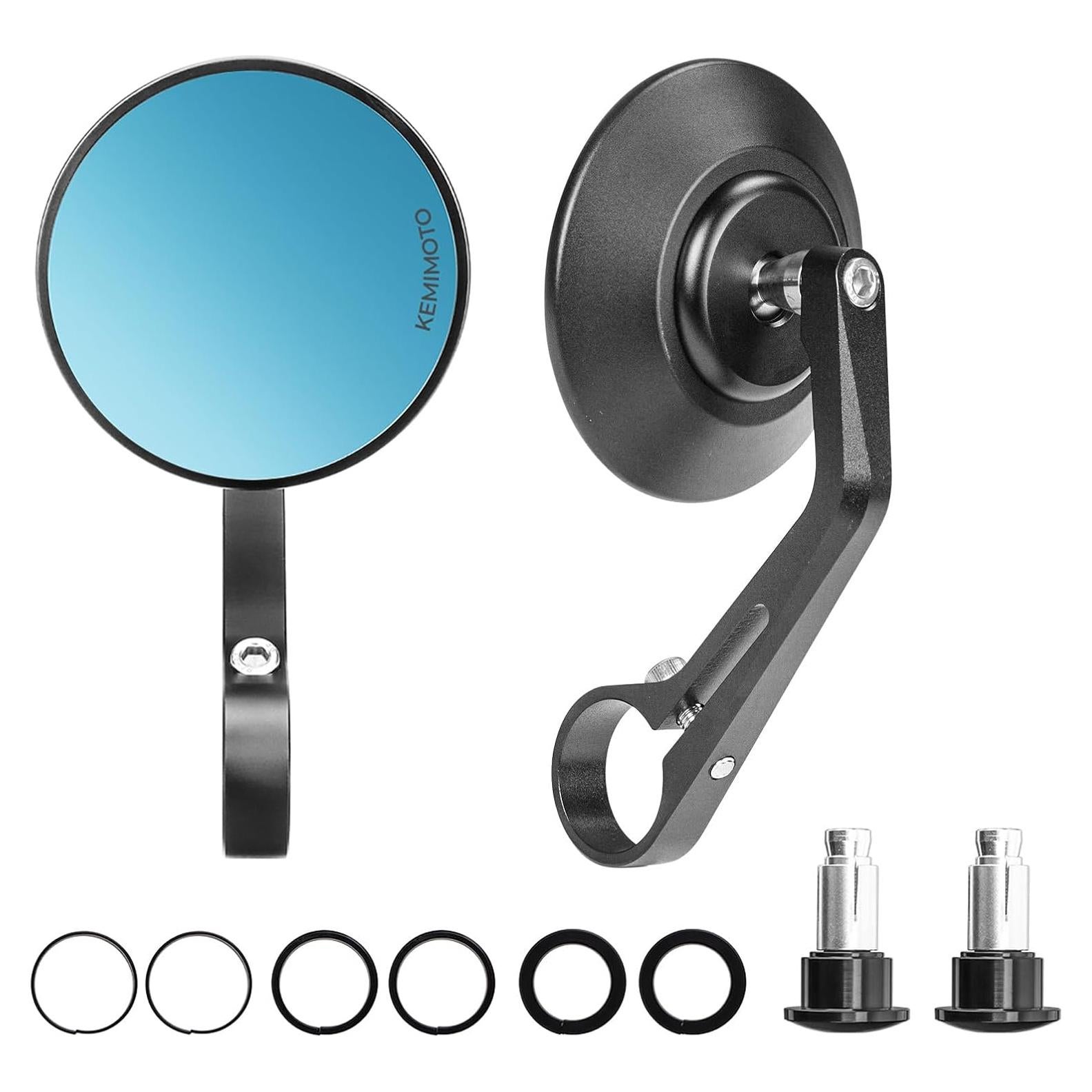 Espejos de Manillar KEMIMOTO 8,89 cm Antideslumbrante Universal