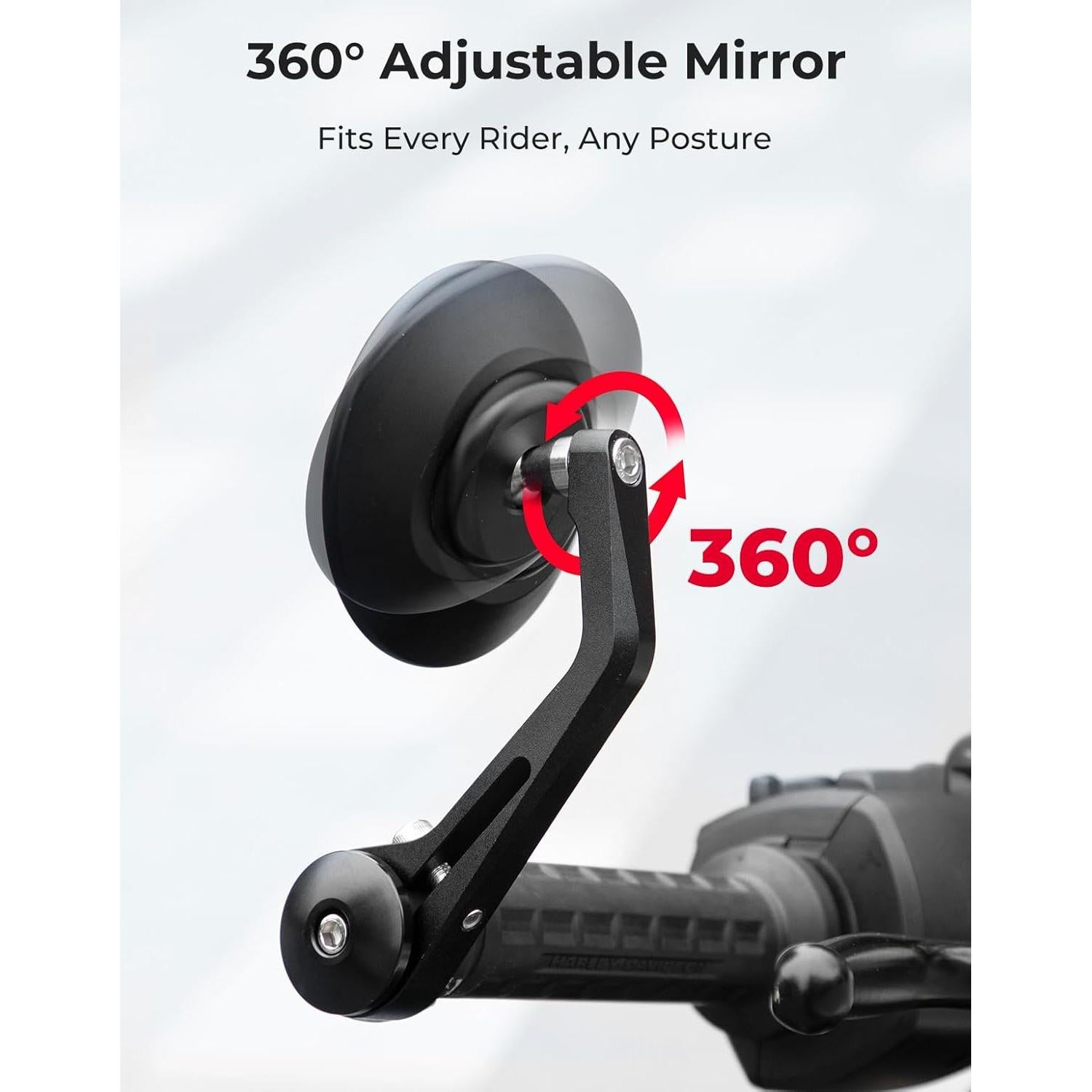 Espejos de Manillar KEMIMOTO 8,89 cm Antideslumbrante Universal