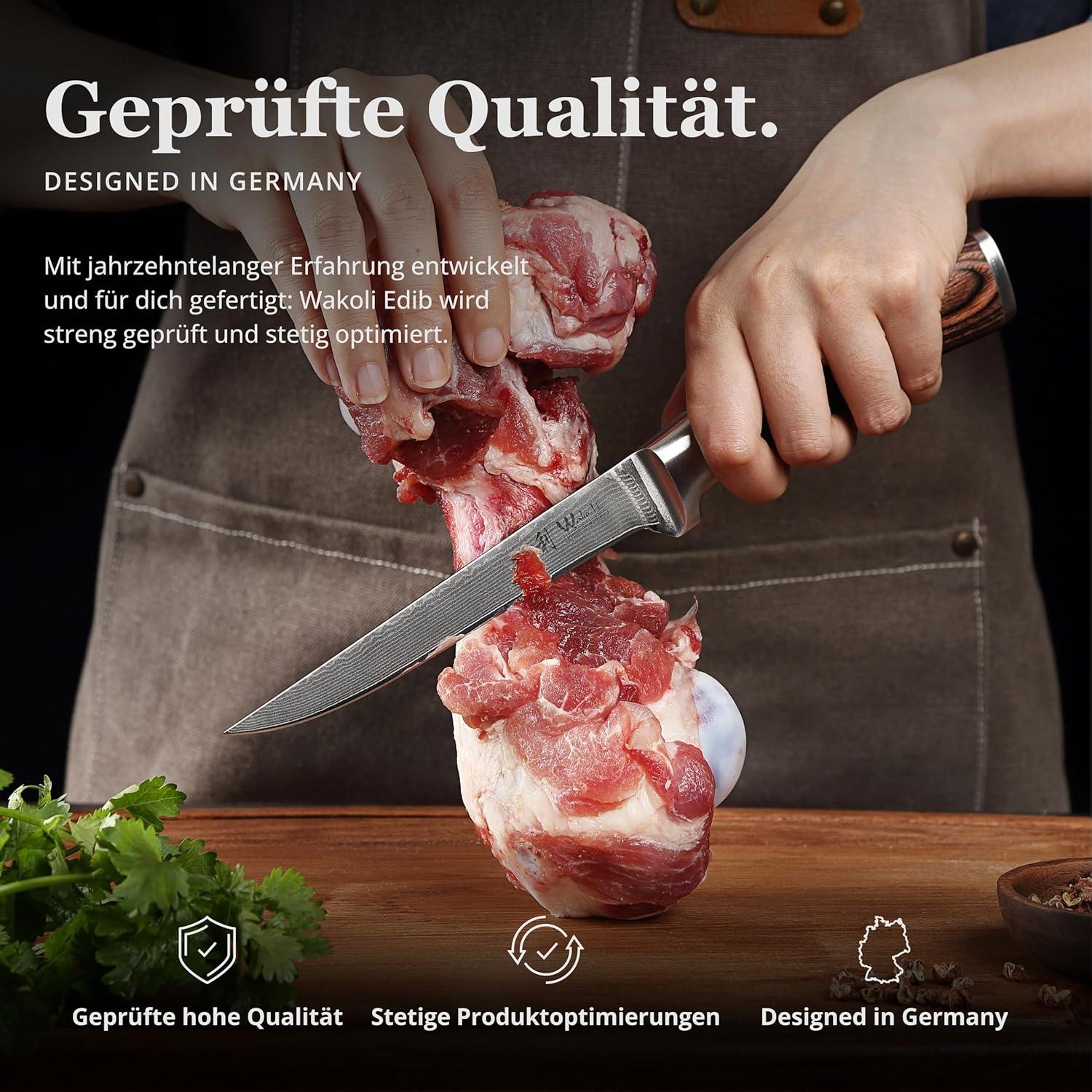 Cuchillo de Deshuesar Damasco Wakoli EDIB 14.6 cm Premium