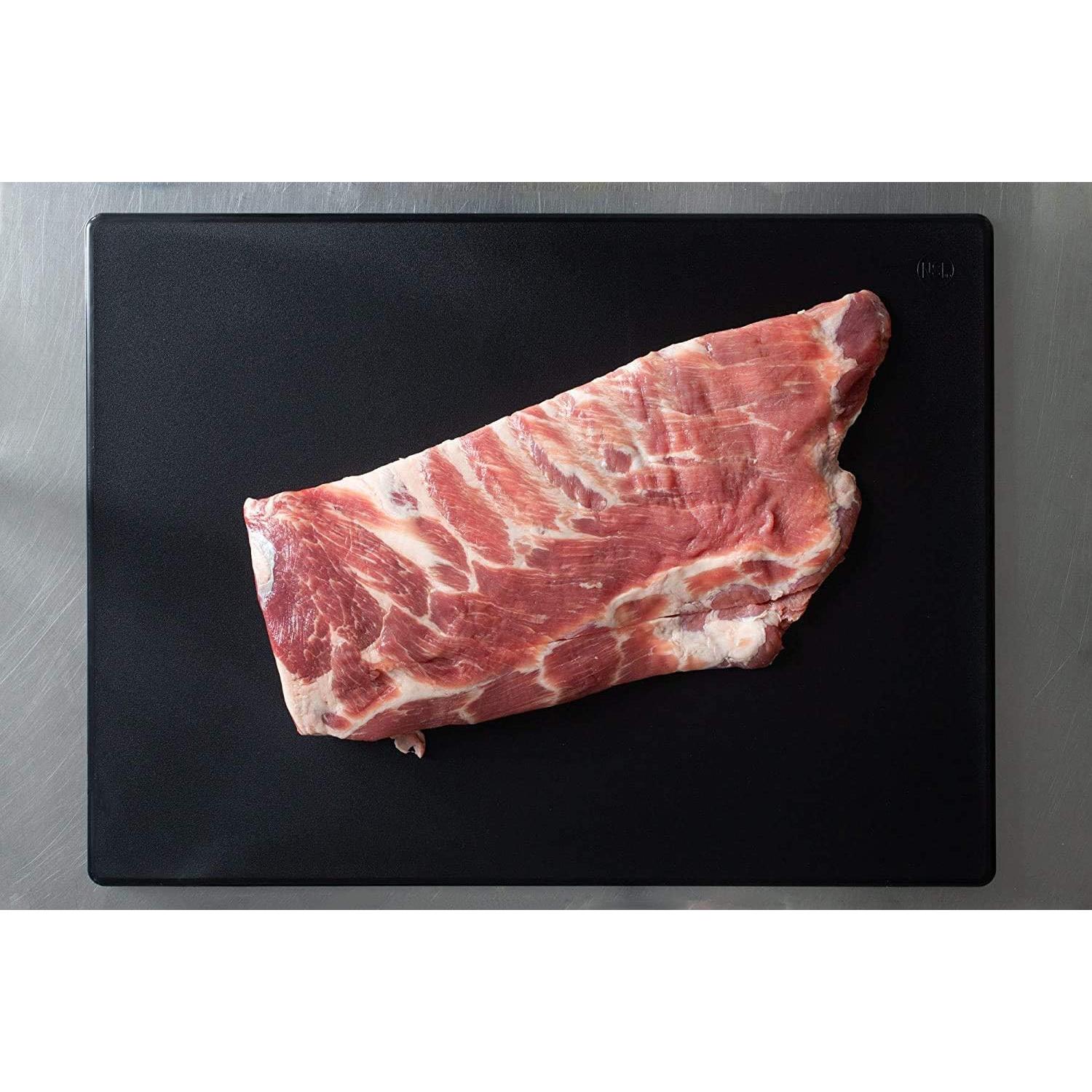 Tabla de Cortar Grande Thirteen Chefs 45.72x30.48cm Negra Gruesa