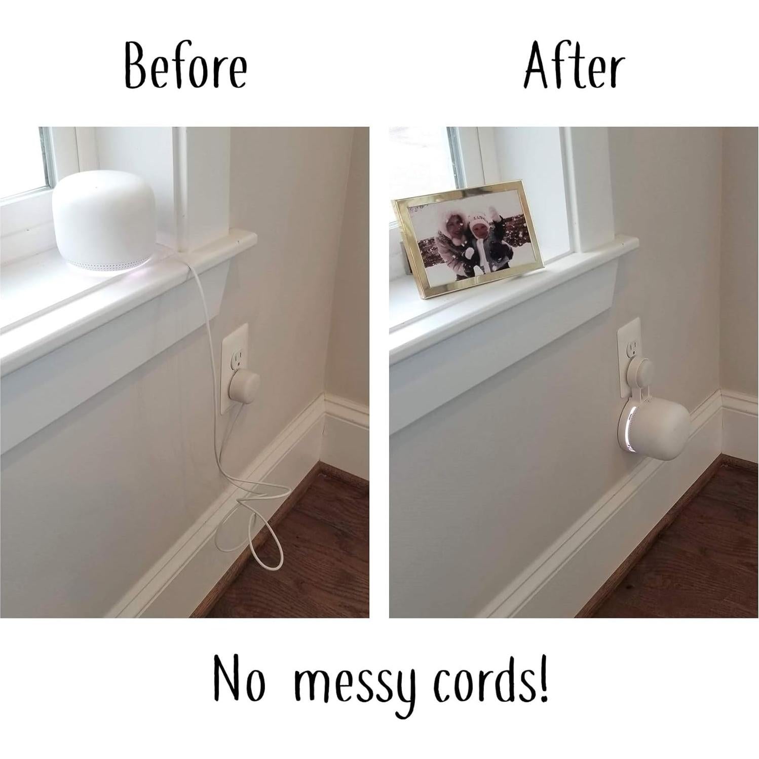 Soporte de Enchufe Mount Genie para Google Nest WiFi Point - Blanco