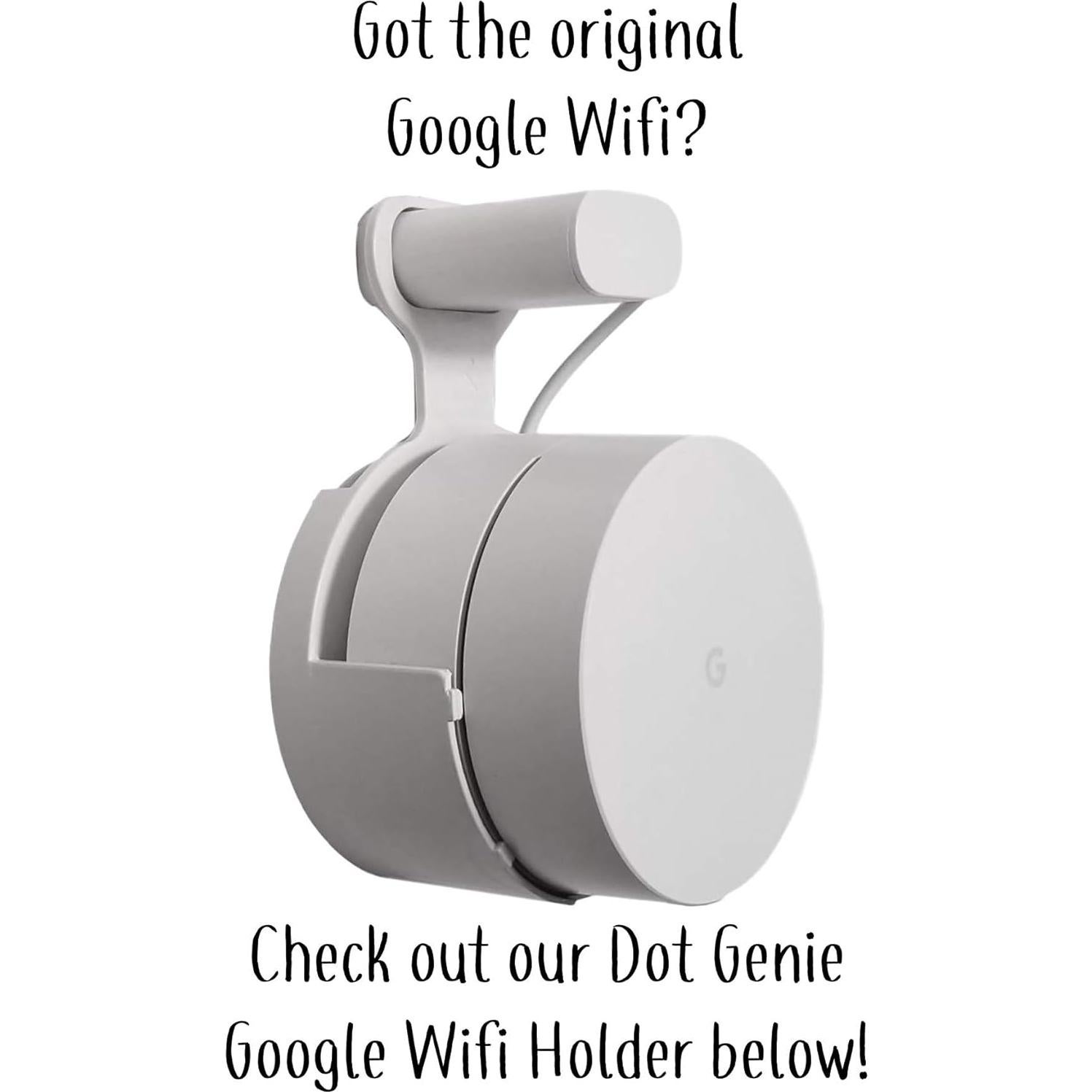 Soporte de Enchufe Mount Genie para Google Nest WiFi Point - Blanco