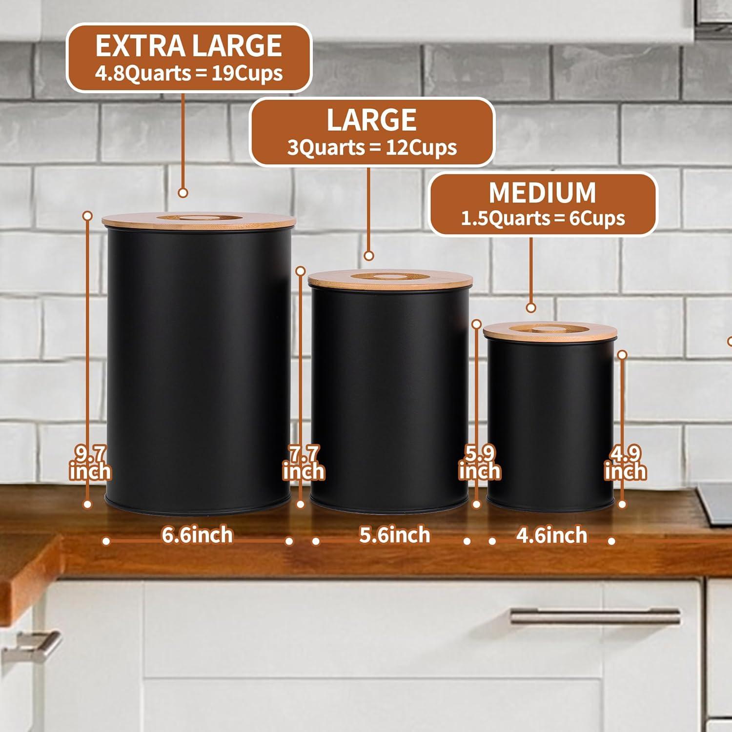 Conjunto de 3 Tarros de Almacenamiento Hermético Candco