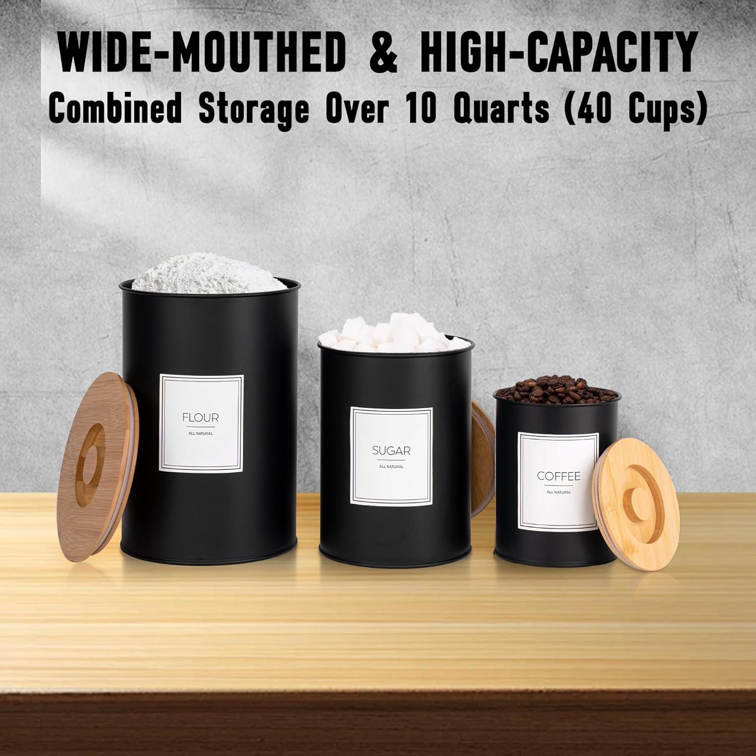 Conjunto de 3 Tarros de Almacenamiento Hermético Candco