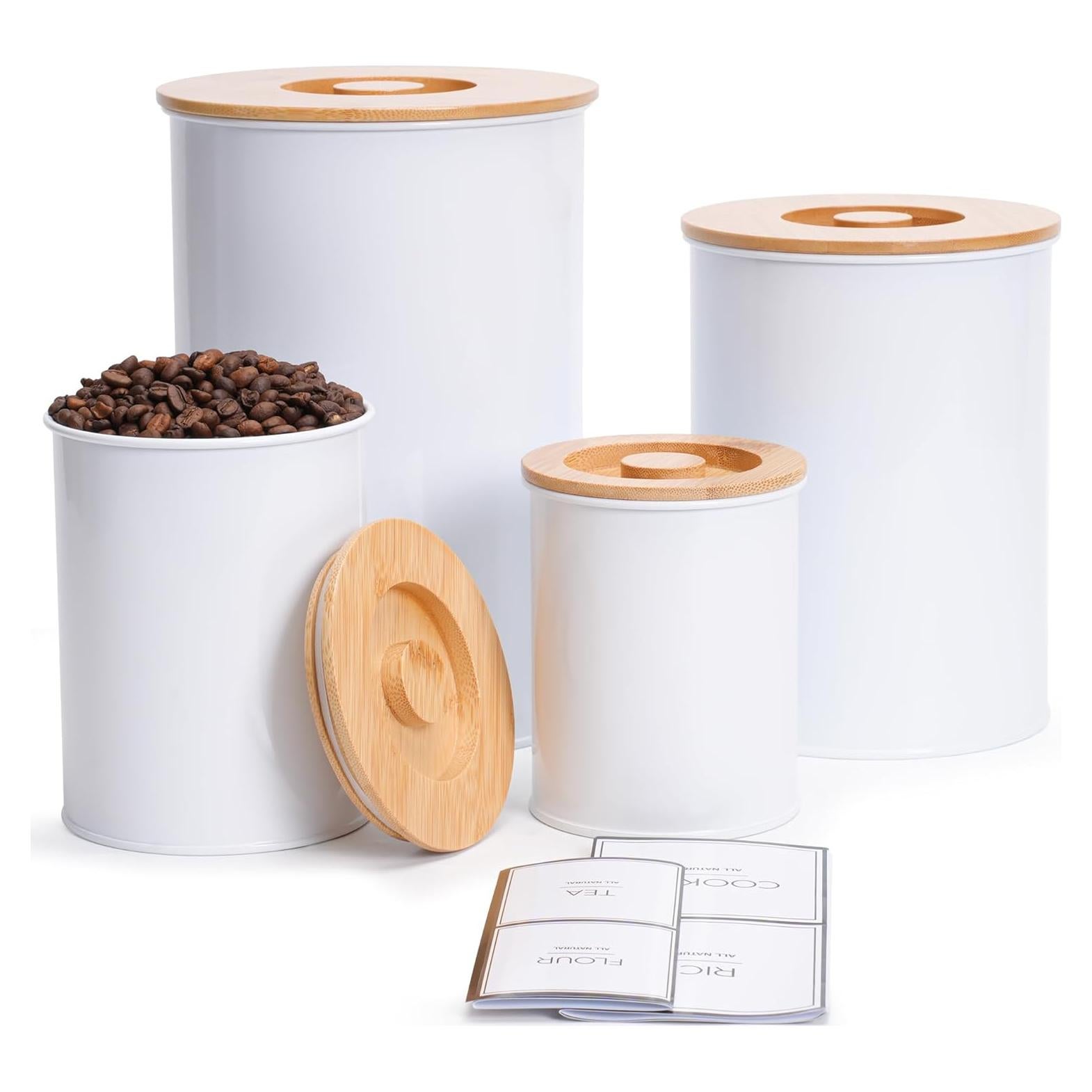 Conjunto de 4 Tarros de Almacenamiento Hermético Candco