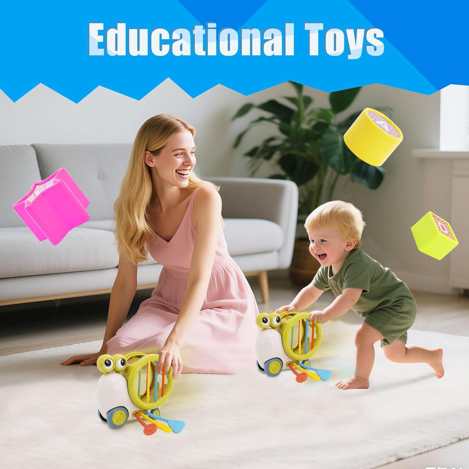 Cubo de Actividad Educativo BYFWH para Bebés 18-48 Meses Verde