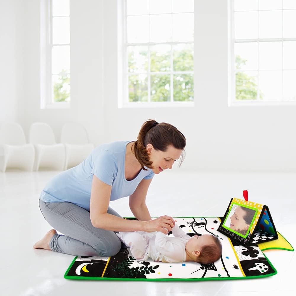 Set de Juguetes para Bebés Inbeby 3 en 1 - Alfombra, Almohada y Espejo