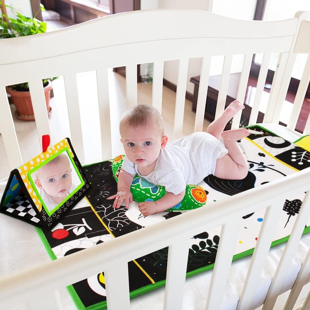 Set de Juguetes para Bebés Inbeby 3 en 1 - Alfombra, Almohada y Espejo