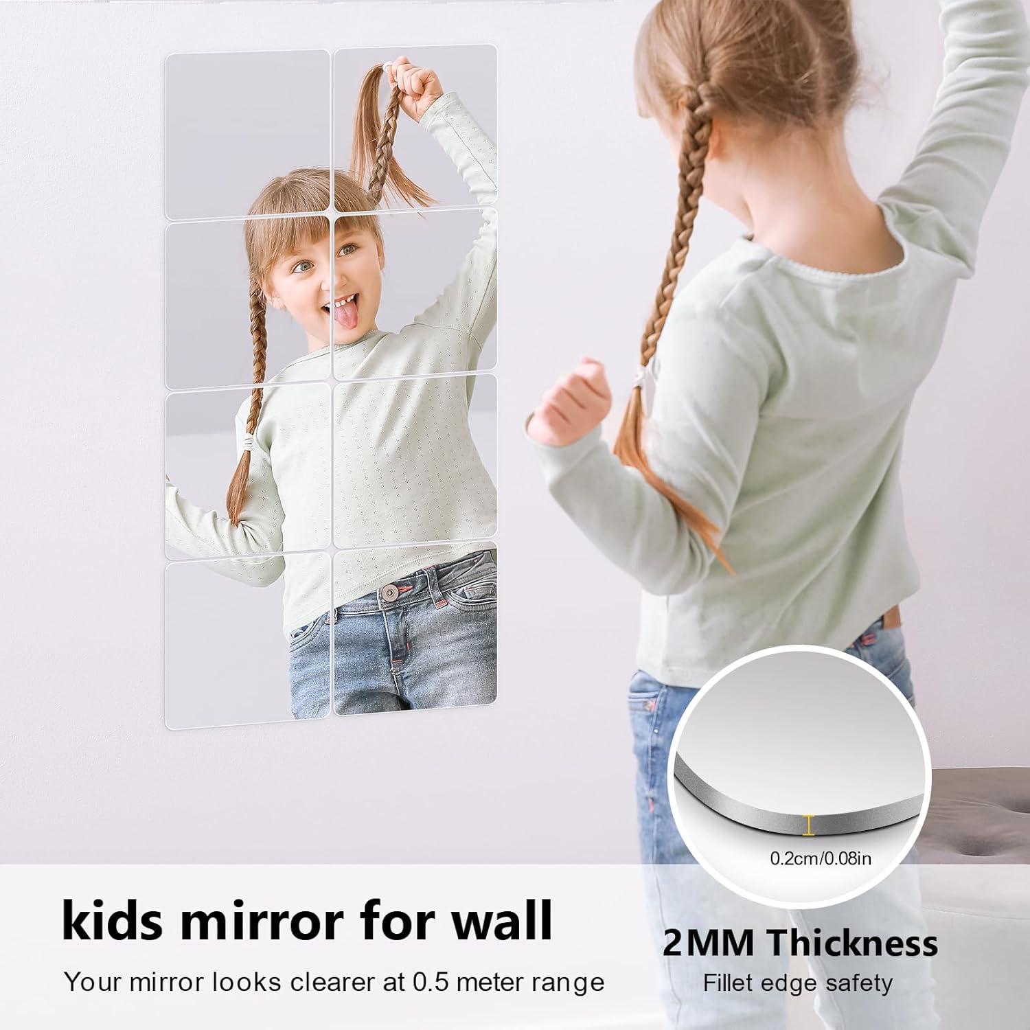 Calcomanías de Pared Shiftshade - Espejos Irrompibles 20x20 cm