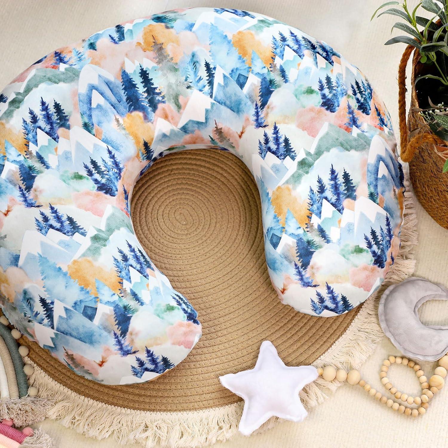 Funda de Almohada de Lactancia Jundetye Montaña Otoñal 45x55 cm