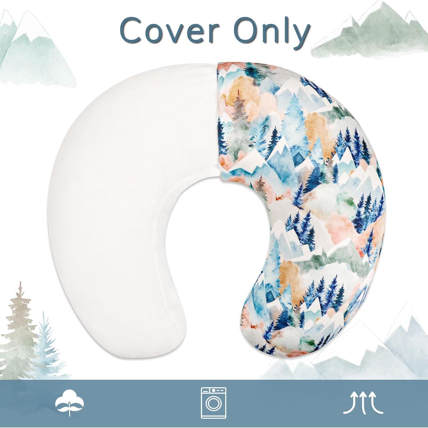 Funda de Almohada de Lactancia Jundetye Montaña Otoñal 45x55 cm