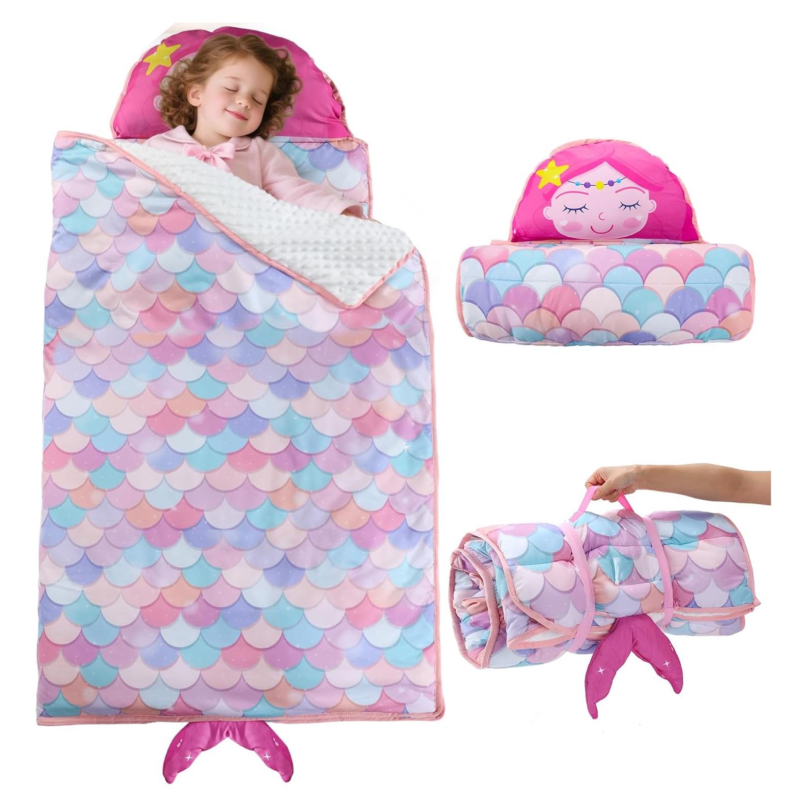 Colchoneta para Siesta Biubee Sirena 139.7x106.68cm Rosa