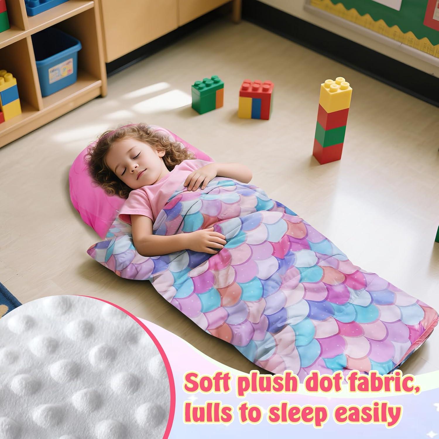 Colchoneta para Siesta Biubee Sirena 139.7x106.68cm Rosa