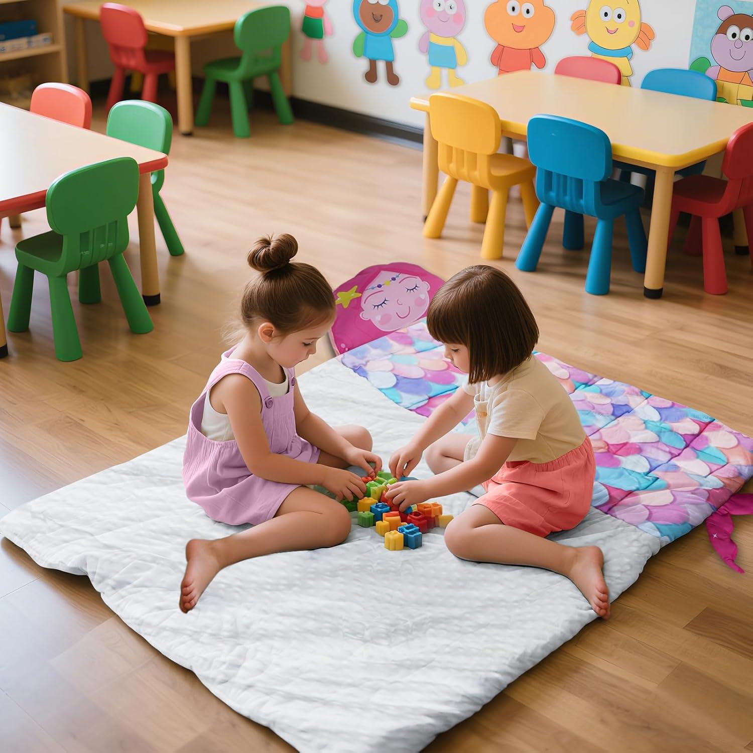 Colchoneta para Siesta Biubee Sirena 139.7x106.68cm Rosa