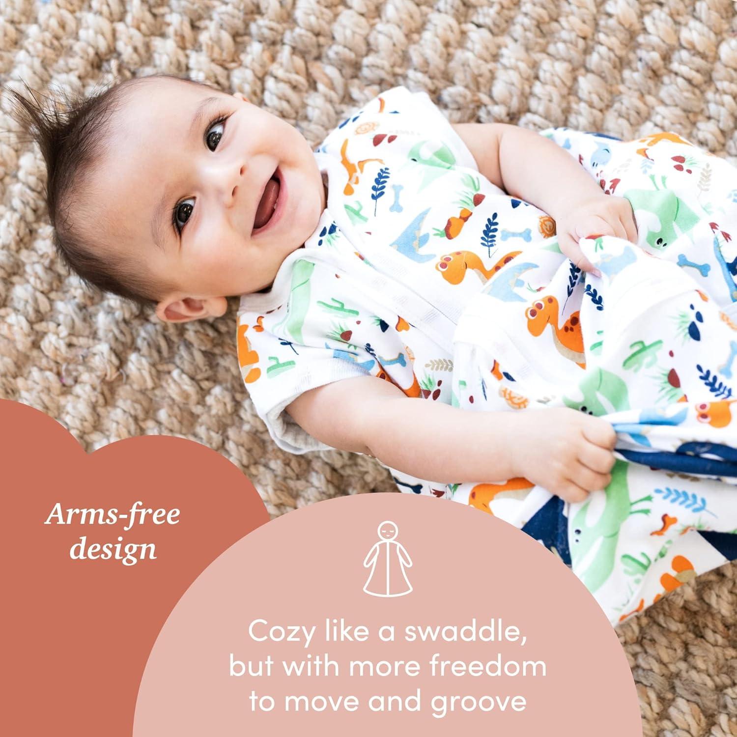 Manta Swaddle SleepingBaby Zippy Freedom Dino Pequeño 3-6 Meses